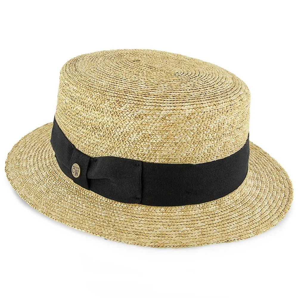 Voyage - Walrus Hats Natural Straw Boater Hat - H7006