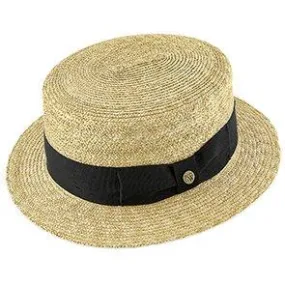 Voyage - Walrus Hats Natural Straw Boater Hat - H7006
