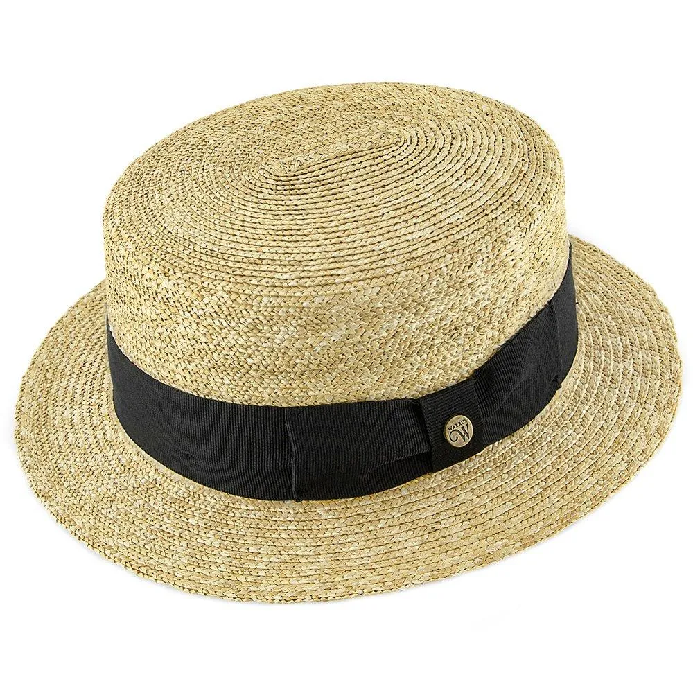 Voyage - Walrus Hats Natural Straw Boater Hat - H7006
