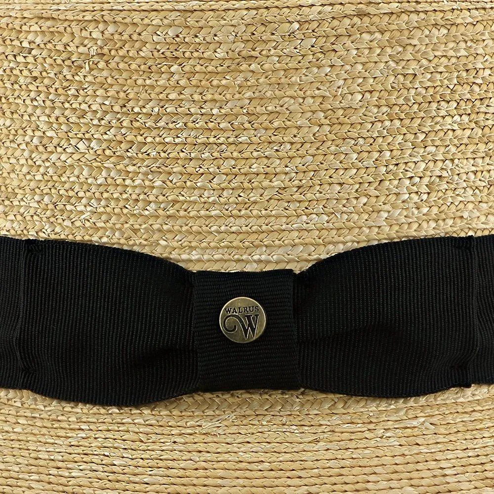 Voyage - Walrus Hats Natural Straw Boater Hat - H7006