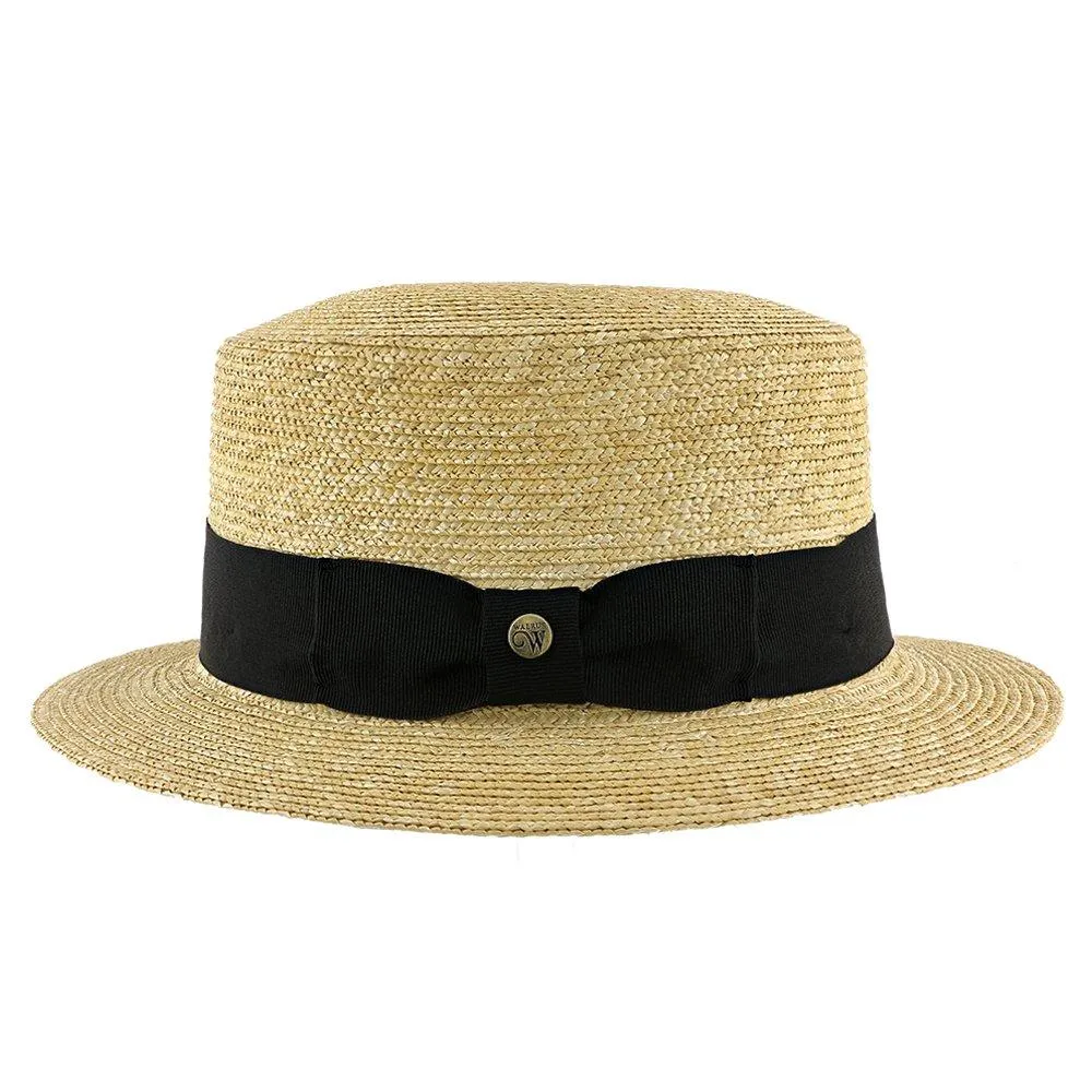 Voyage - Walrus Hats Natural Straw Boater Hat - H7006