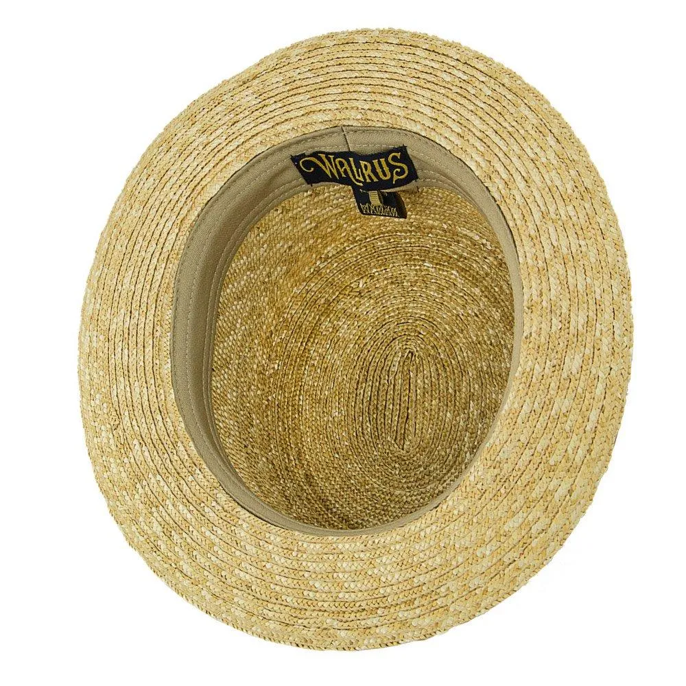 Voyage - Walrus Hats Natural Straw Boater Hat - H7006