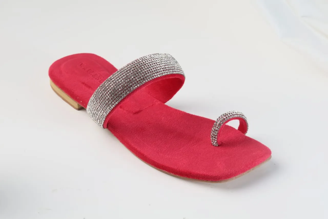 WALKBROS WOMEN'S MASH STRAP SLIPPERS - PINK