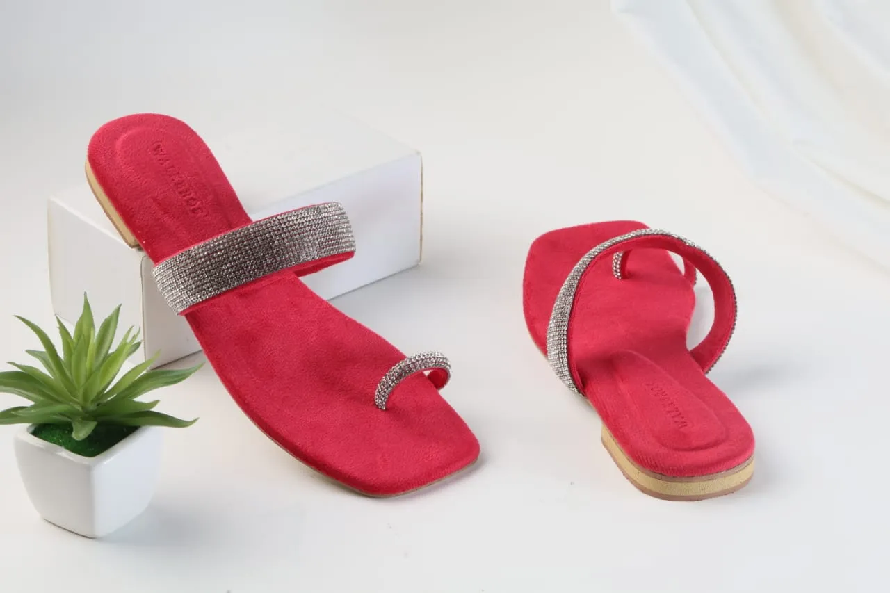 WALKBROS WOMEN'S MASH STRAP SLIPPERS - PINK